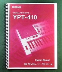 Yamaha YPT-410 Instruction Manual: 127 Pages & Protective Covers!