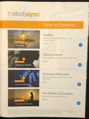 10th – STUDY SYNC Teacher Resource Companion & Reading/Writing Student Companion