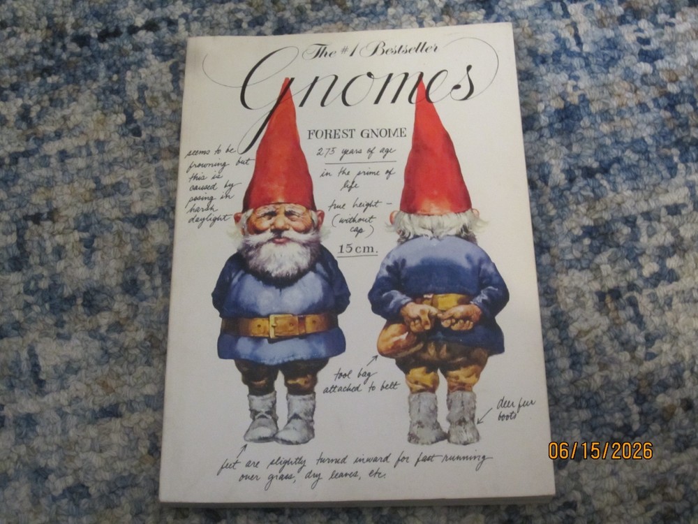 Gnomes Huygen Poortvliet 1979 1st PB printing art fairy fantasy forest draw Soft