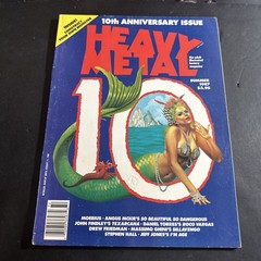 Heavy Metal Magazine Summer 1987 10th Anniversary Mermaid Edition Mz5 Fn
