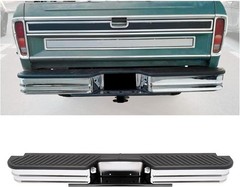 Universal Rear Step Bumper Compatible with 1967-1998 Chevy Chevrolet GMC C/K Fle