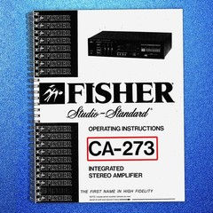 FISHER Studio Standard CA-273 Amplifier Instructions Manual – WIRE BINDER