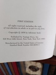 HTF_The Decaying Seed_Adrienne Sealy_HCDJ_1st Edition_INSCRIBED_Very Good