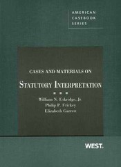 Cases and Materials on – Paperback, by Eskridge Jr. William; – Acceptable