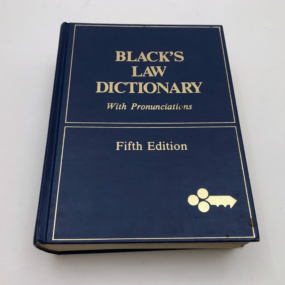 Black’s Law Dictionary Fifth Edition With Pronunciations 1979 Hardcover