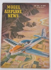 5 Vintage 1946 Model Airplane News Magazines Paperback