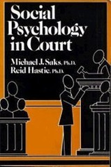 Social Psychology in Court Hardcover Michael, Hastle, Reid Saks