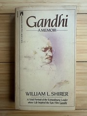 Gandhi : A Memoir by William L. Shirer (1982, Paperback) Washington Square Press