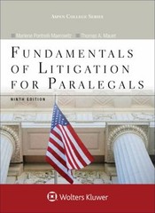 Fundamentals of Litigation for Paralegals Hardcover