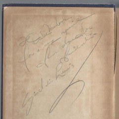 SIGNED It Can’t Happen Here Sinclair Lewis 1935