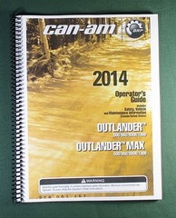 2014 Can-Am Outlander MAX 650 Owner’s Manual: 180 Pages & Protective Covers