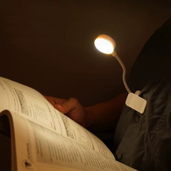 Flexible Battery Operat LED Book Light With 3 Light Modes Easy Clip Reading Lamp