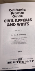 2025 Rutter Group Civil Appeal and Writs California Practice Guide NEW