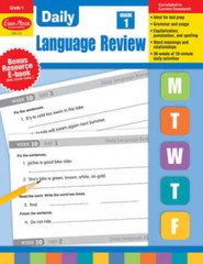 Daily Language Review, Grade 1 – Paperback By Evan Moor – GOOD