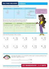 School Zone – Math Basics 5 Workbook – 64 Pages Ages 10 to 11 5th Grade Divis…