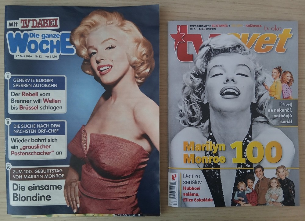 Marilyn Monroe – 100 Years anniversary 2 magazines 2026 TV Svet