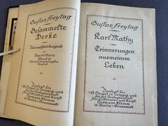 Gustav Freytag Collected Works German Language 8 Volumes 2nd Series s. Hirzel