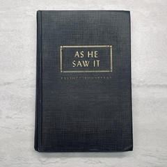 AS HE SAW IT by ELLIOTT ROOSEVELT 1946 Hardcover 2nd Printing