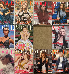 Vogue UK British magazine bundle lot x11 2016 – Kate Moss Emily Blunt Rihanna +