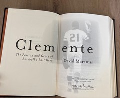 CLEMENTE Baseball’s Last Hero SIGNED By David Maraniss Easton Press Leather