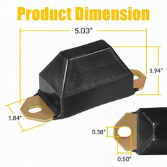 9.9137G Universal Bump Stop Leaf Spring Bumper Kit, fit for Jeep, SUVs and Truck