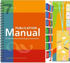 Durable Waterproof APA Manual 7th Edition Tabs with Easy Install Bookmark Guide