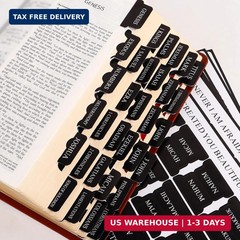 Bible Tabs for Men, 90 Pieces Large Print Small Bible Bookmarks Index Tabs Study
