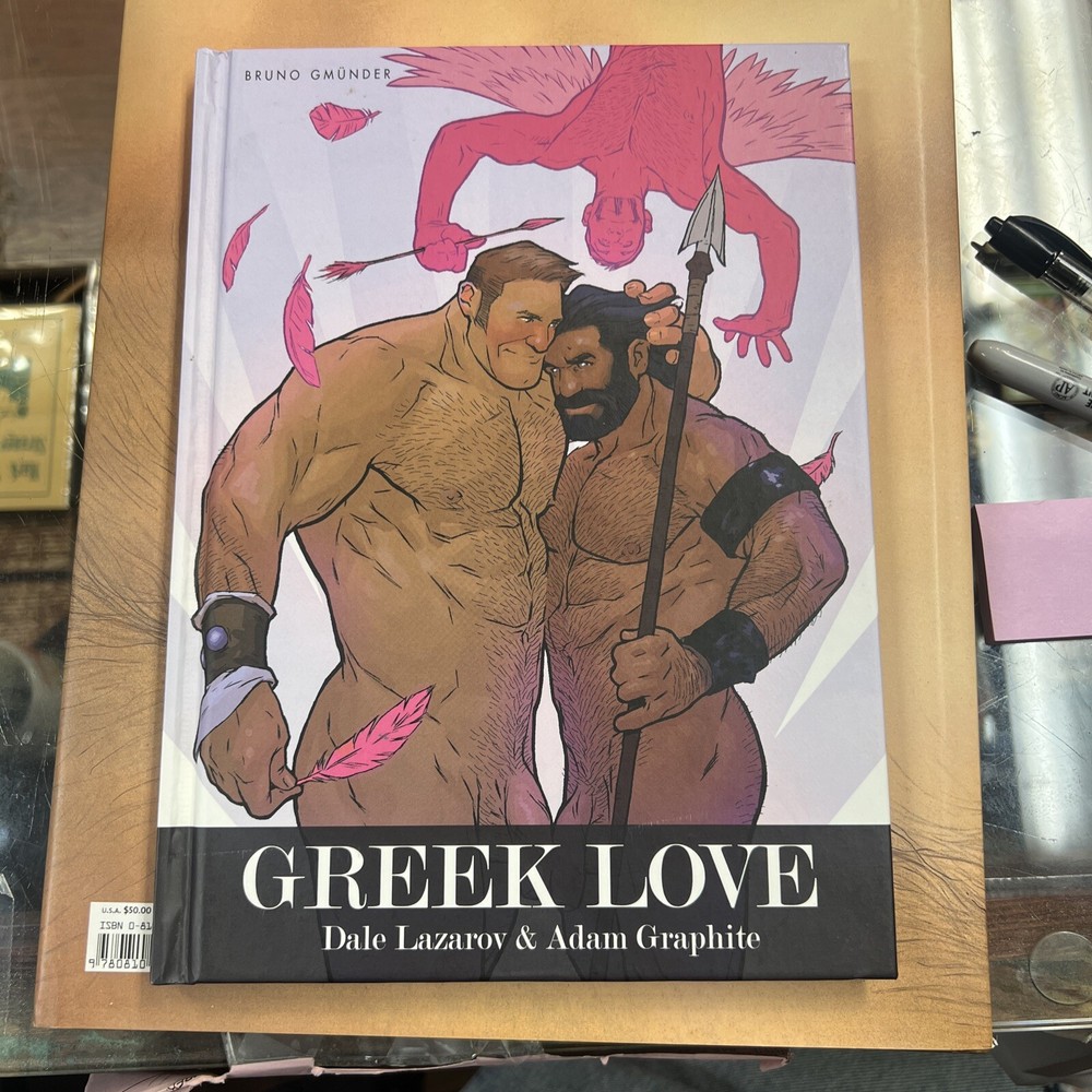GREEK LOVE Dale Lazarov Adam Graphite LGBTQ Graphic Novel Bruno Gmünder Gay