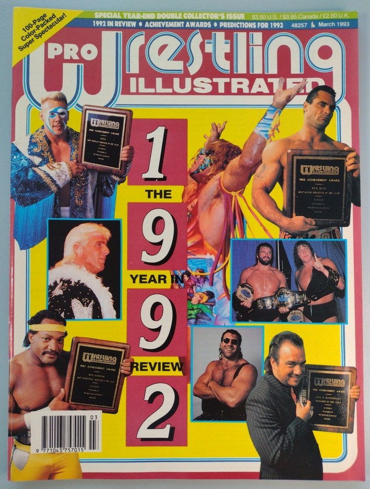 Pro Wrestling Illustrated March 1993 Magazine Collectors Issue WWF PWI